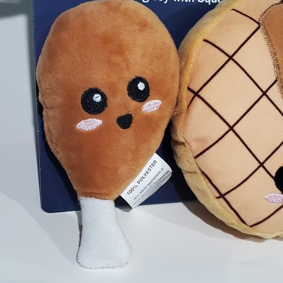 Dog Squeak Toy Gift Breakfast Buddies Plush Toy - Picture 2 of 6